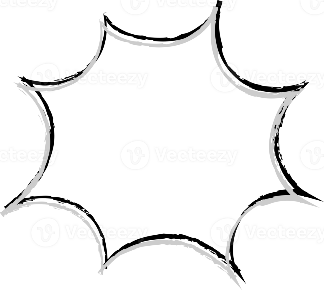 Black and white speech bubble balloon, icon sticker memo keyword planner text box banner, flat png transparent element design