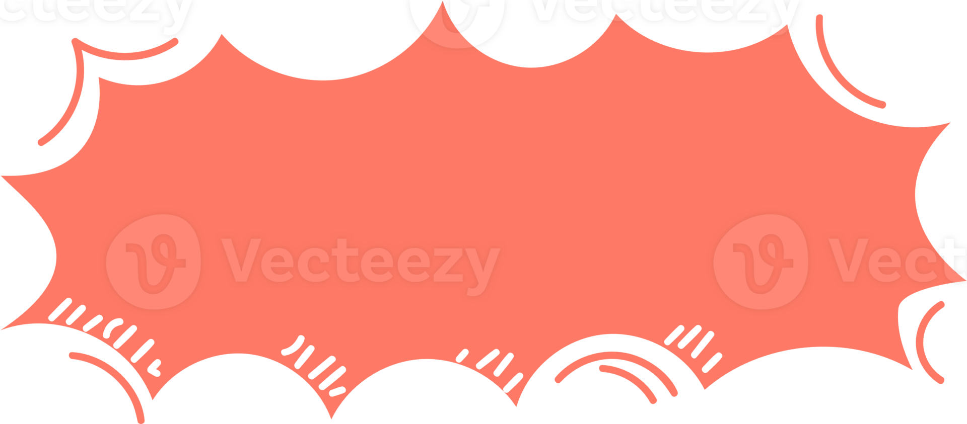 Colorful pastel orange color speech bubble balloon, icon sticker memo keyword planner text box banner, flat png transparent element design