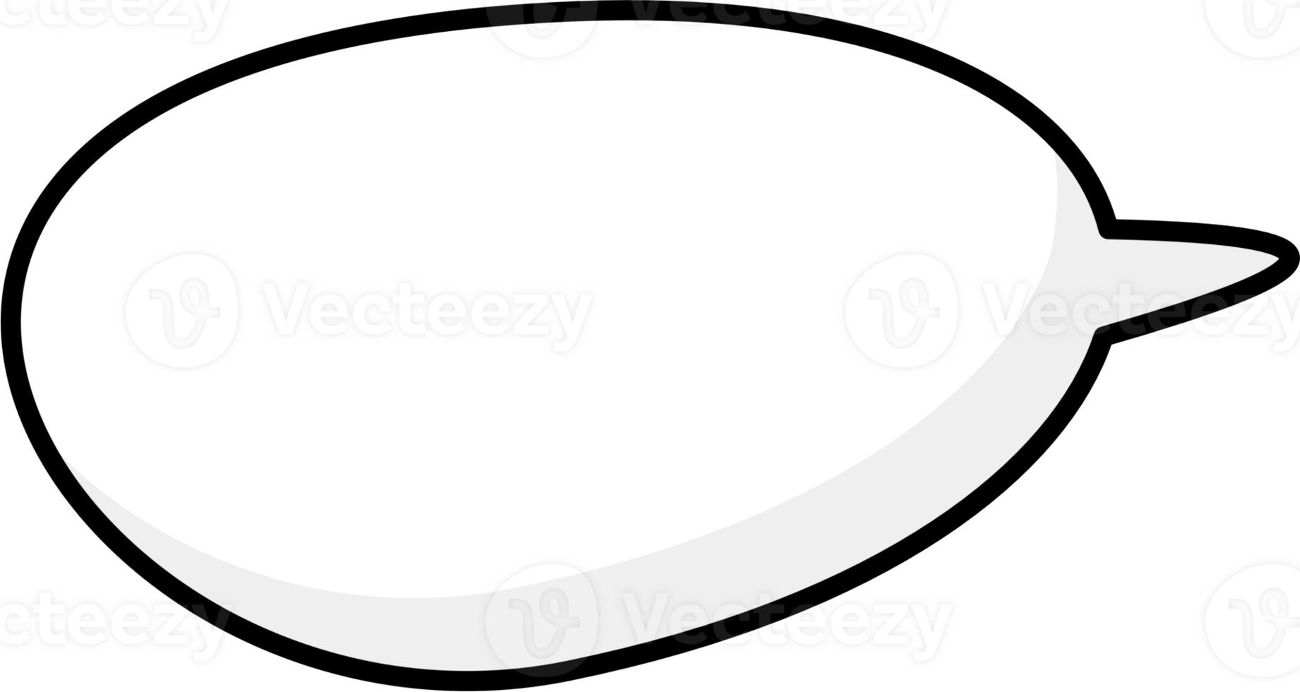 Black and white speech bubble balloon, icon sticker memo keyword planner text box banner, flat png transparent element design
