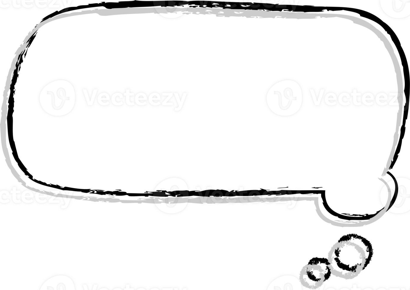 negro y blanco habla burbuja globo, icono pegatina memorándum palabra clave planificador texto caja bandera, plano png transparente elemento diseño