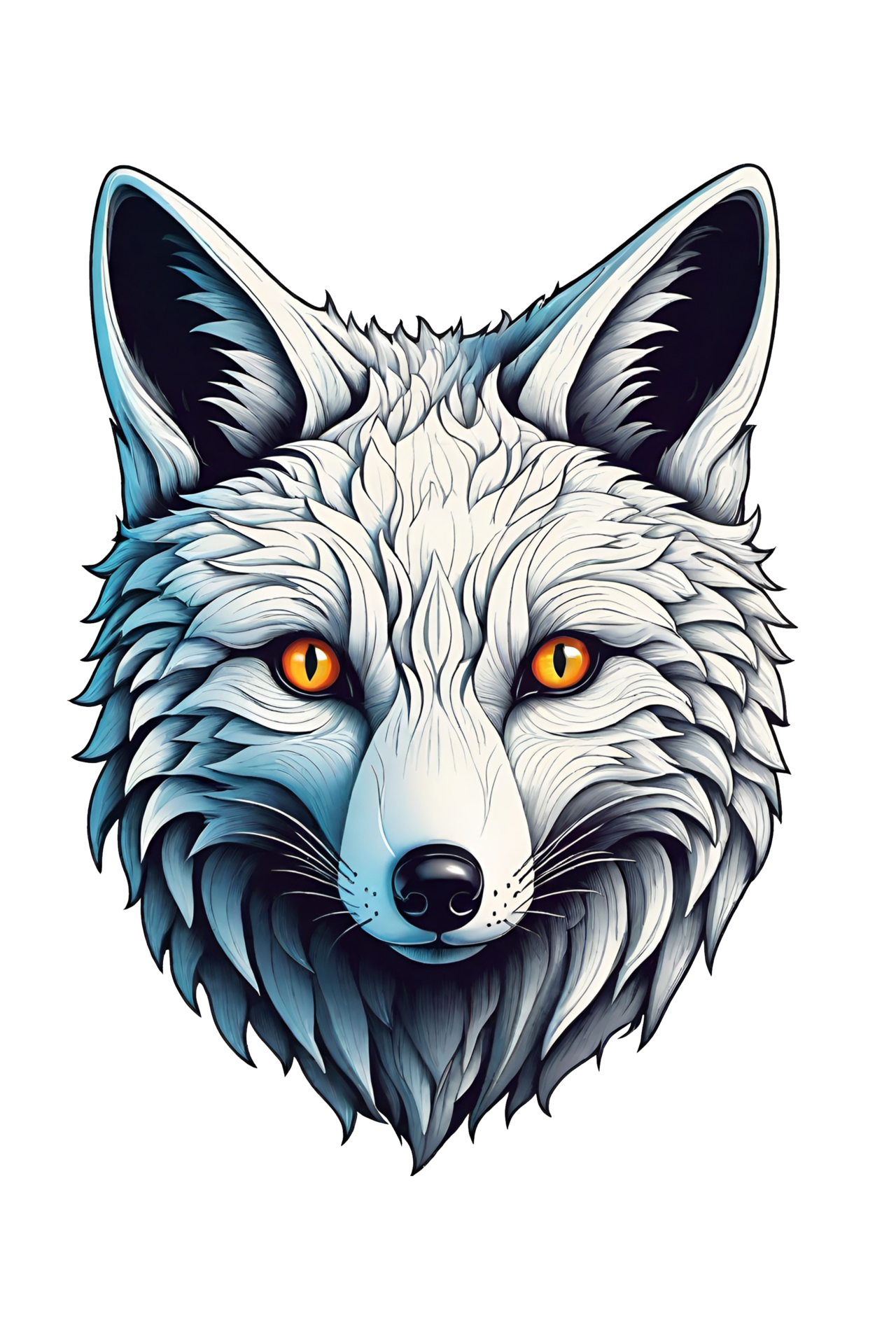 ai-generated-illustration-of-a-wolf-head-on-a-checkered-background