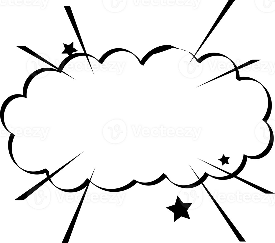 Black and white speech bubble balloon, icon sticker memo keyword planner text box banner, flat png transparent element design