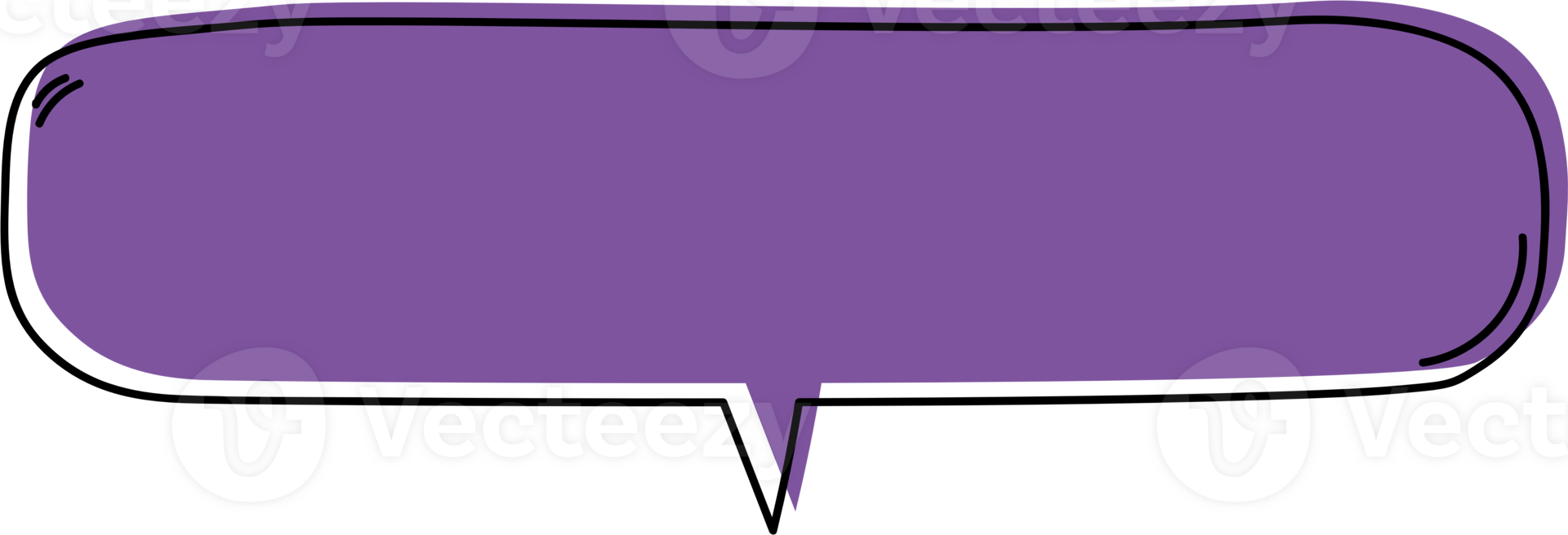 Colorful pastel purple color speech bubble balloon, icon sticker memo keyword planner text box banner, flat png transparent element design