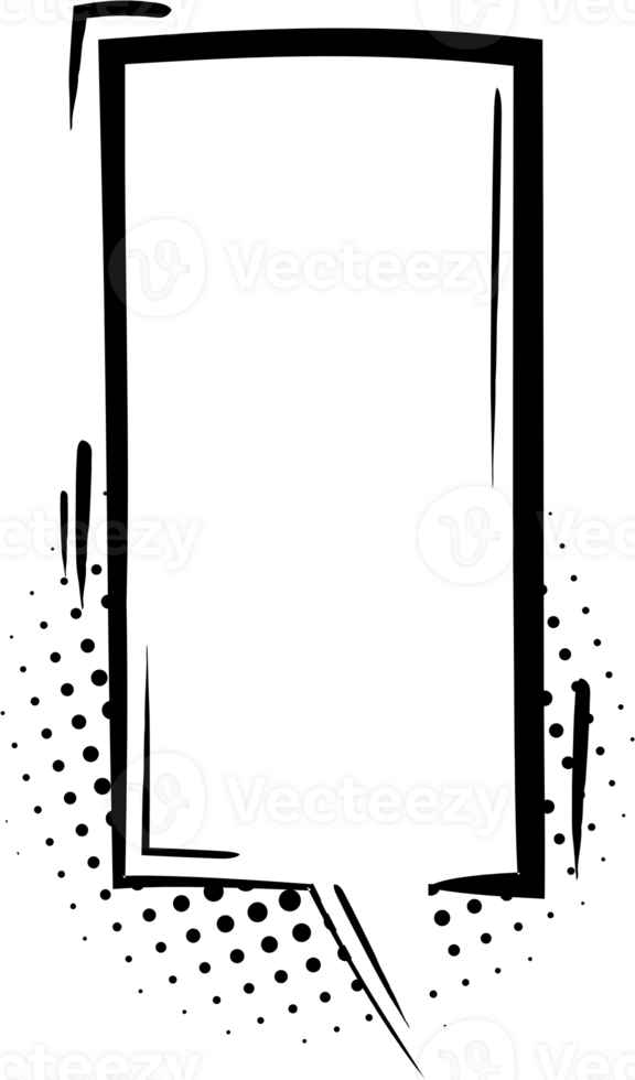 Black and white Pop art polka dots halftone speech bubble balloon icon sticker memo keyword planner text box banner, flat png transparent element design