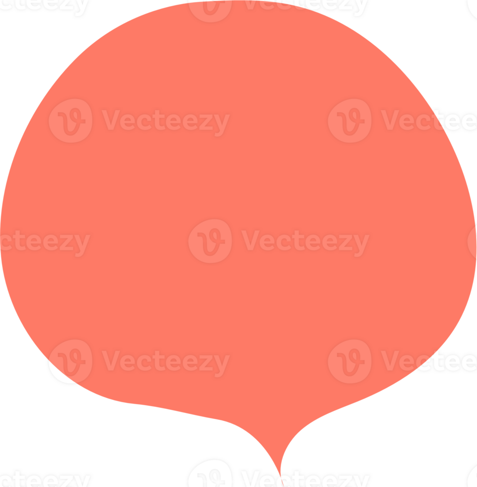Colorful pastel orange color speech bubble balloon, icon sticker memo keyword planner text box banner, flat png transparent element design