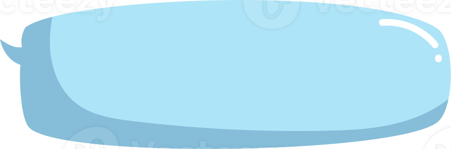 Blue speech bubble balloon icon sticker memo keyword planner text box banner, flat png transparent element design