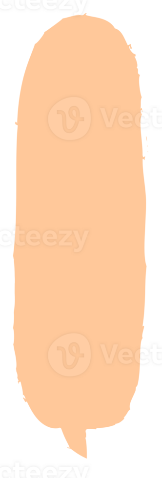 Colorful pastel orange color speech bubble balloon, icon sticker memo keyword planner text box banner, flat png transparent element design