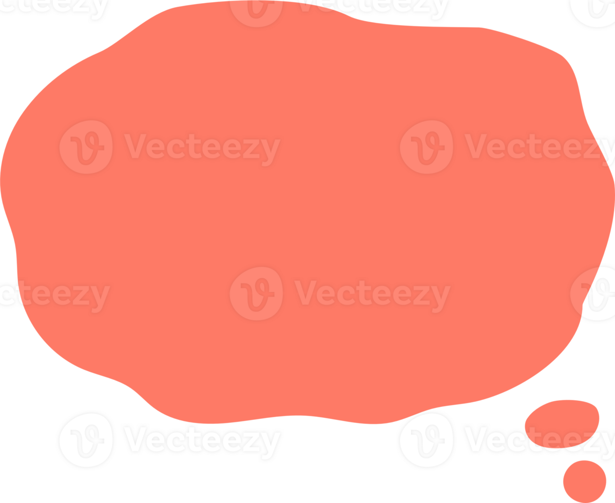 Colorful pastel orange color speech bubble balloon, icon sticker memo keyword planner text box banner, flat png transparent element design