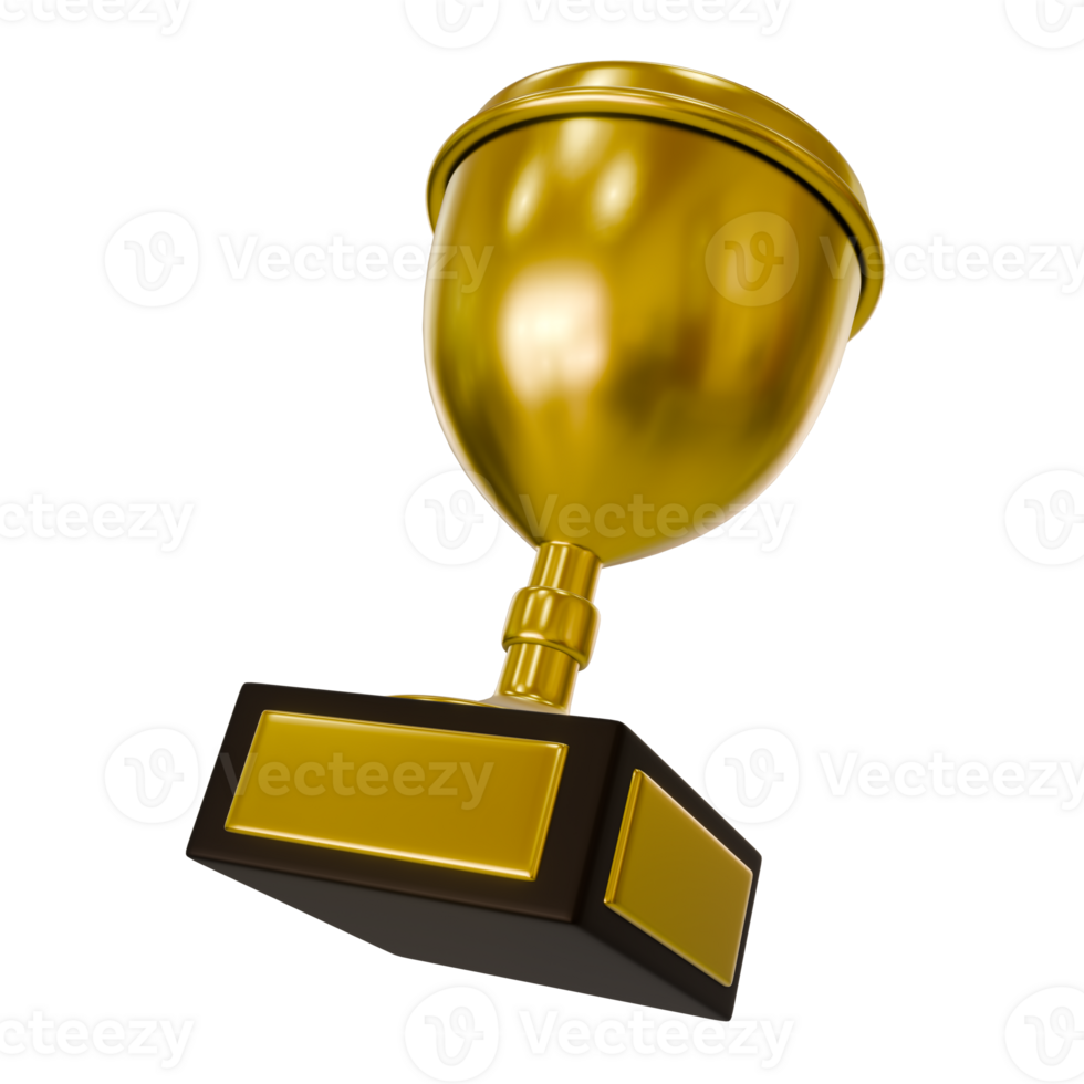 Golden champion trophy png