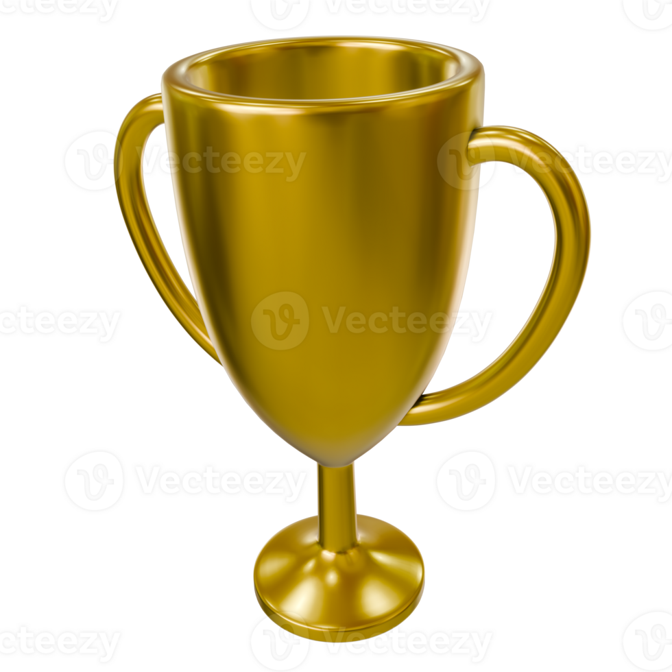 3D Gold Trophy png