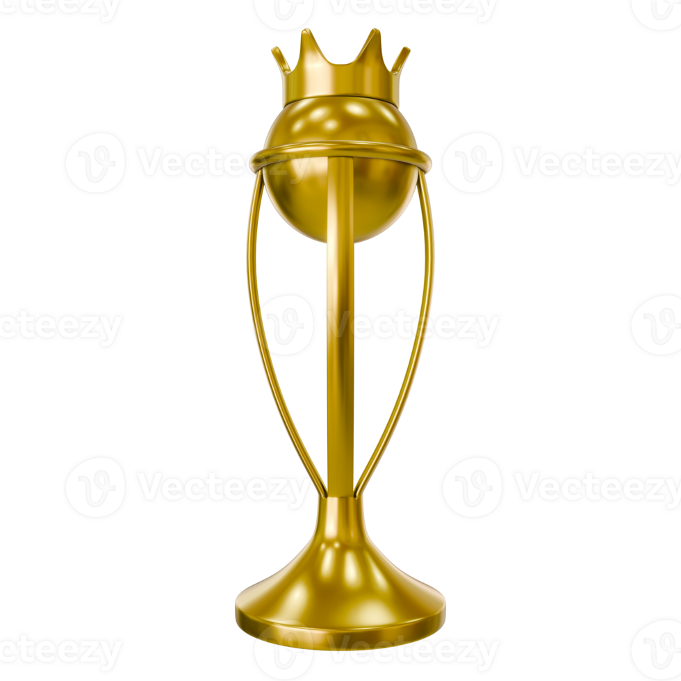 3D Gold Trophy png