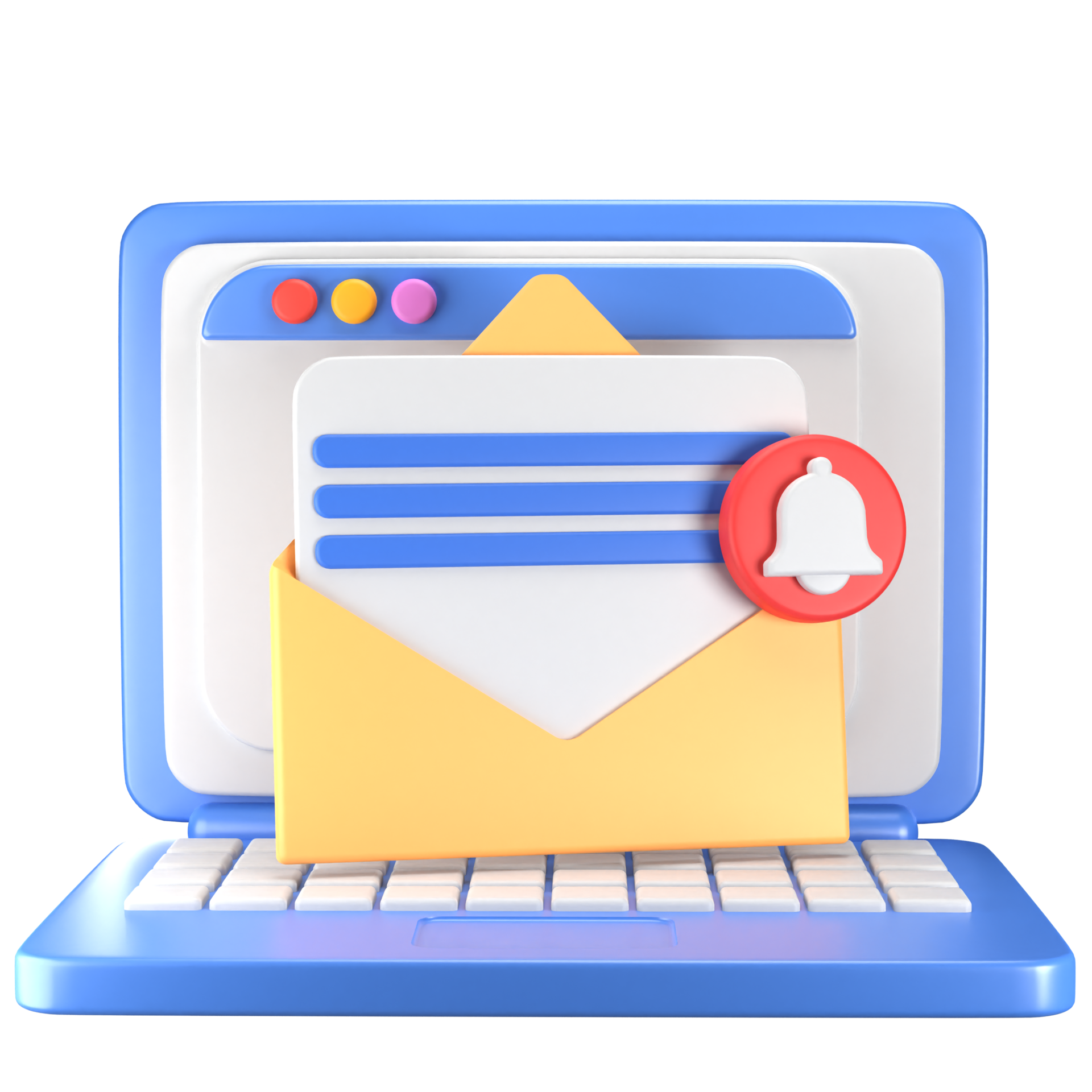 3D Laptop Email 36311136 PNG 3d-laptop-email-36311136-png