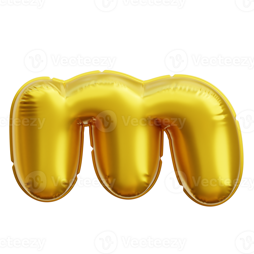Alphabet M 3d Icon Illustrations png