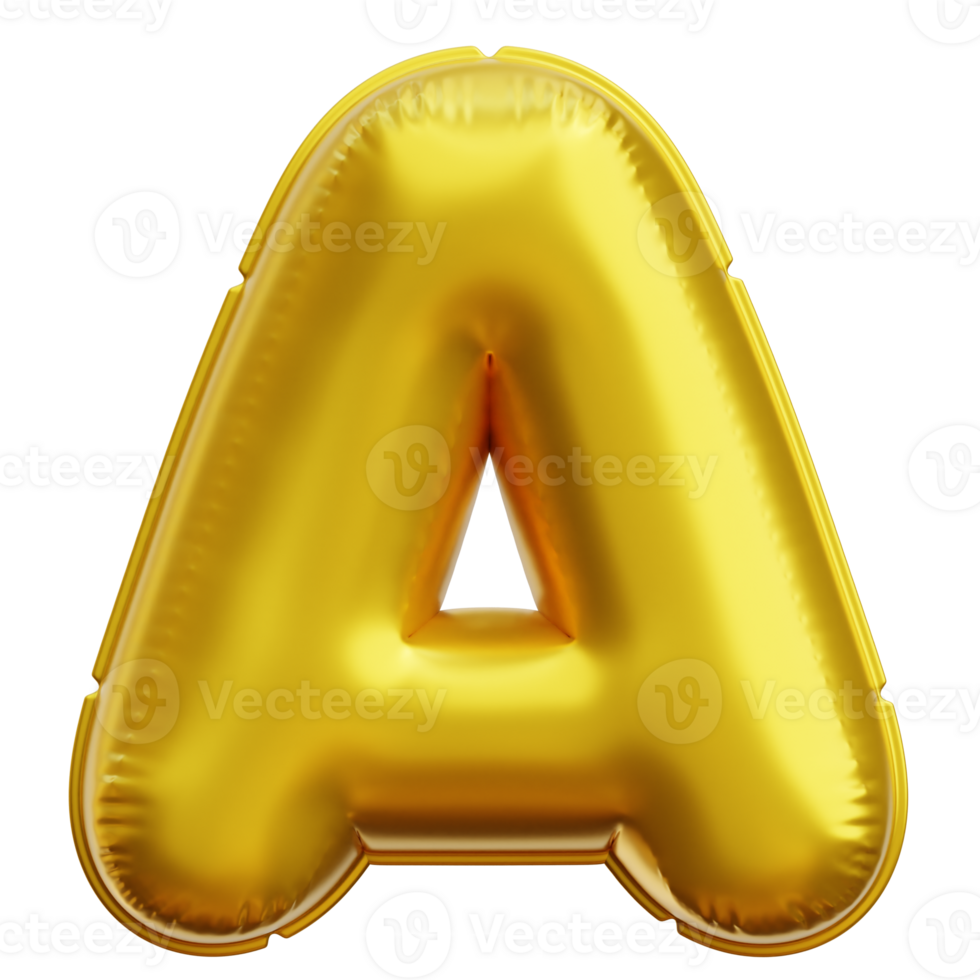 Alphabet A 3d Icon Illustrations png