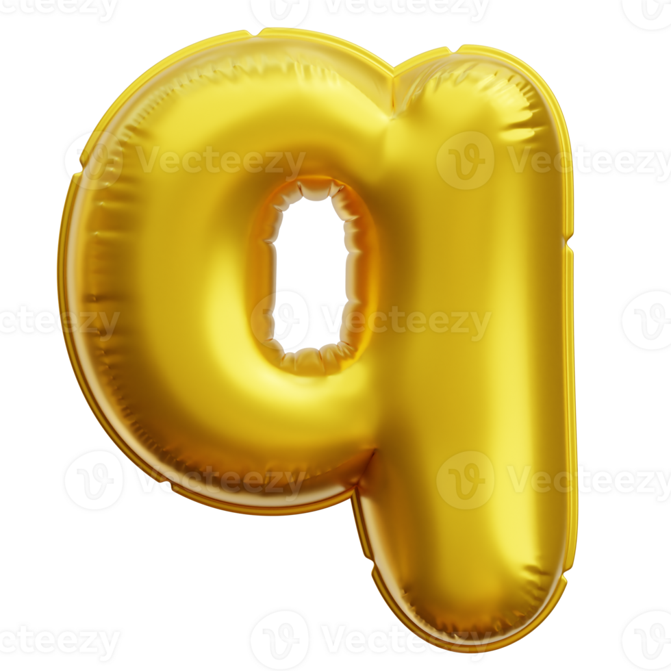 Alphabet Q 3d Icon Illustrations png