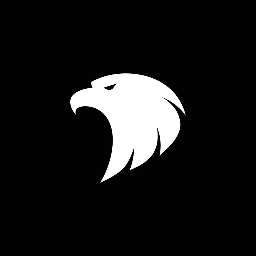 Eagle head simple vector logo design