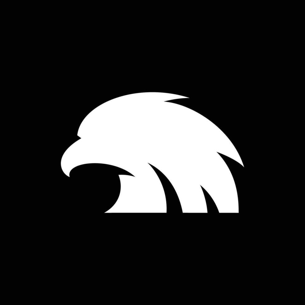 Eagle head simple vector logo design