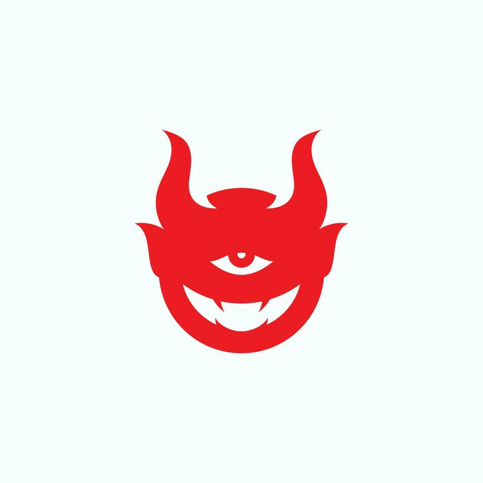 Devil logo symbol vector template