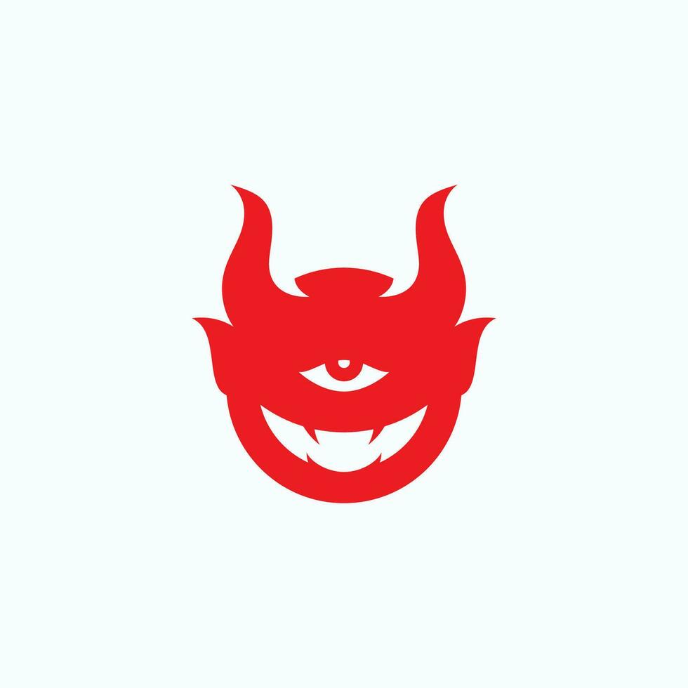 Devil logo symbol vector template