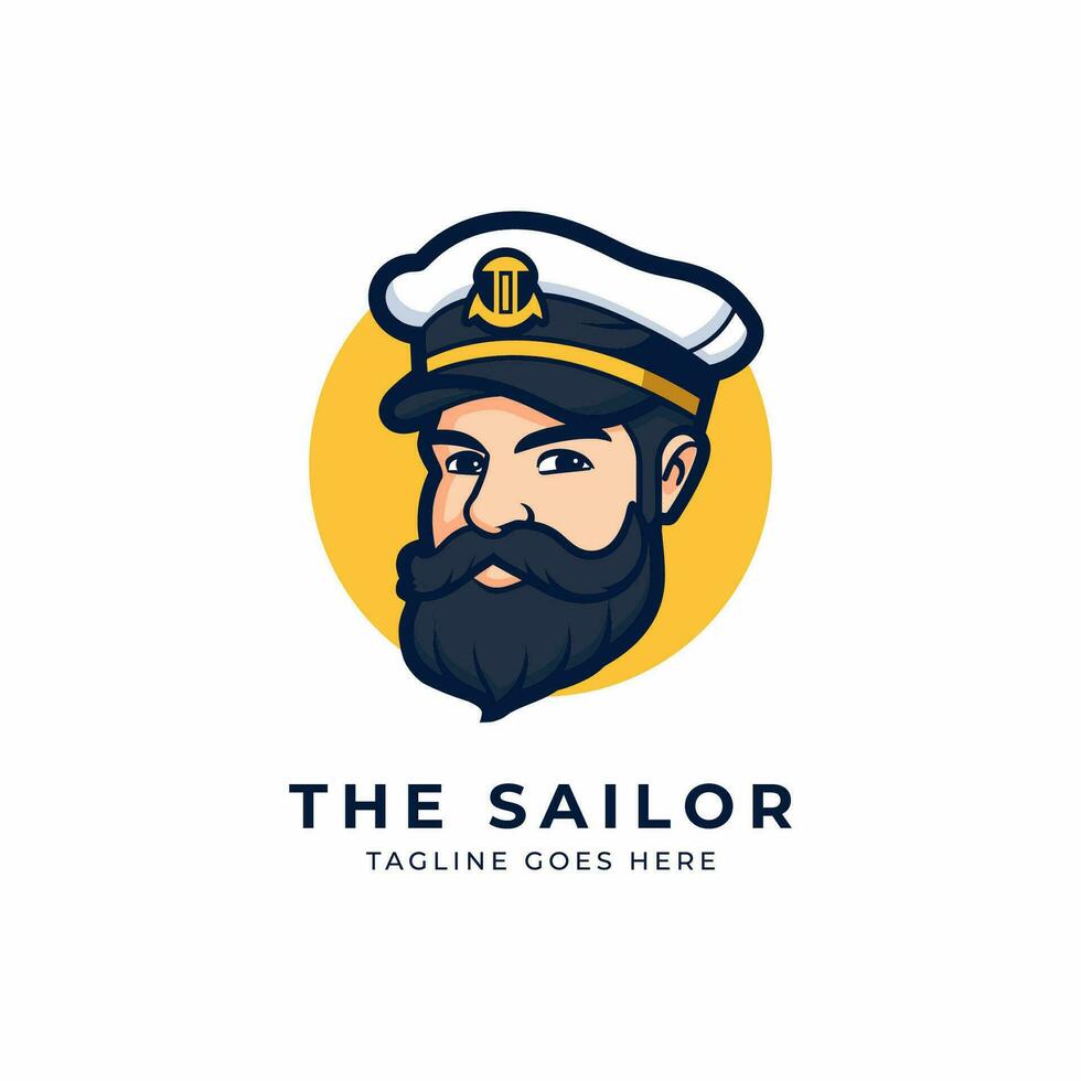 The sailor logo vector illustration