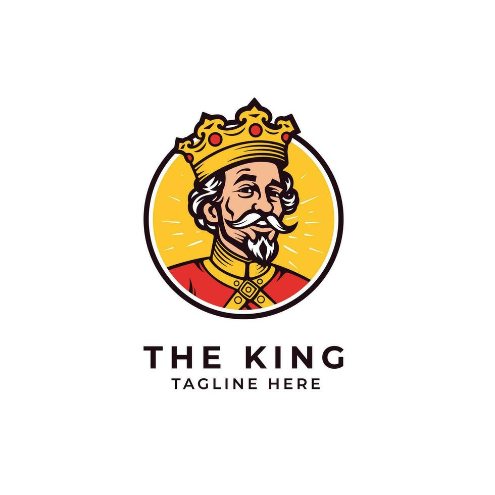 The king logo vector illustration