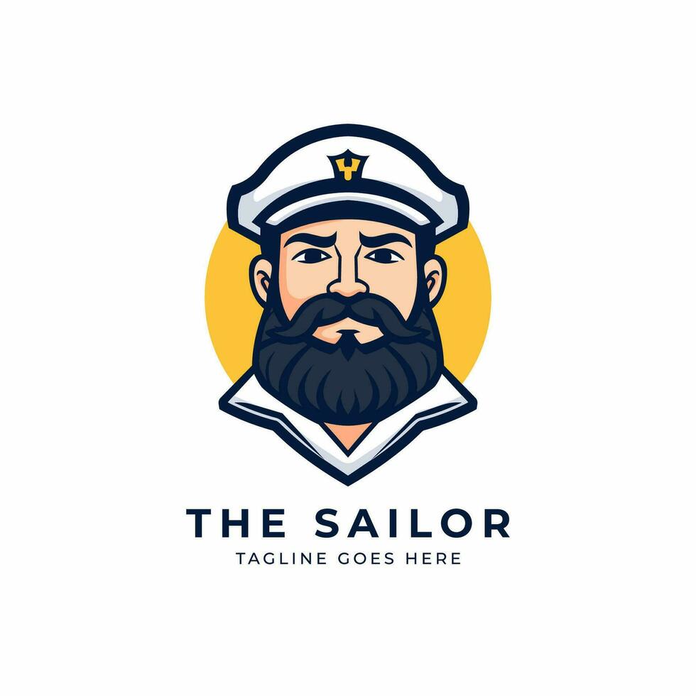 The sailor logo vector illustration