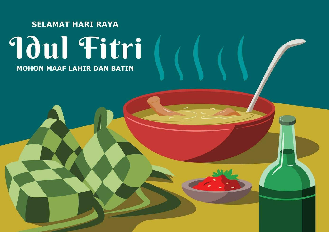 Eid al-Fitr illustrasi vector