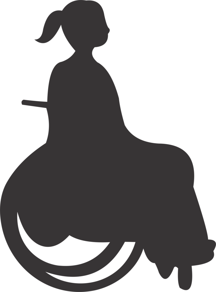 The women  disabilities, person png