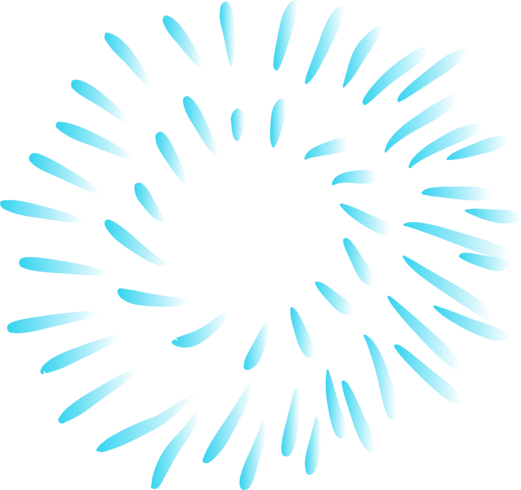 The firework blue color png