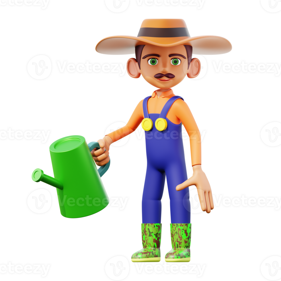 male farmer holding water can png