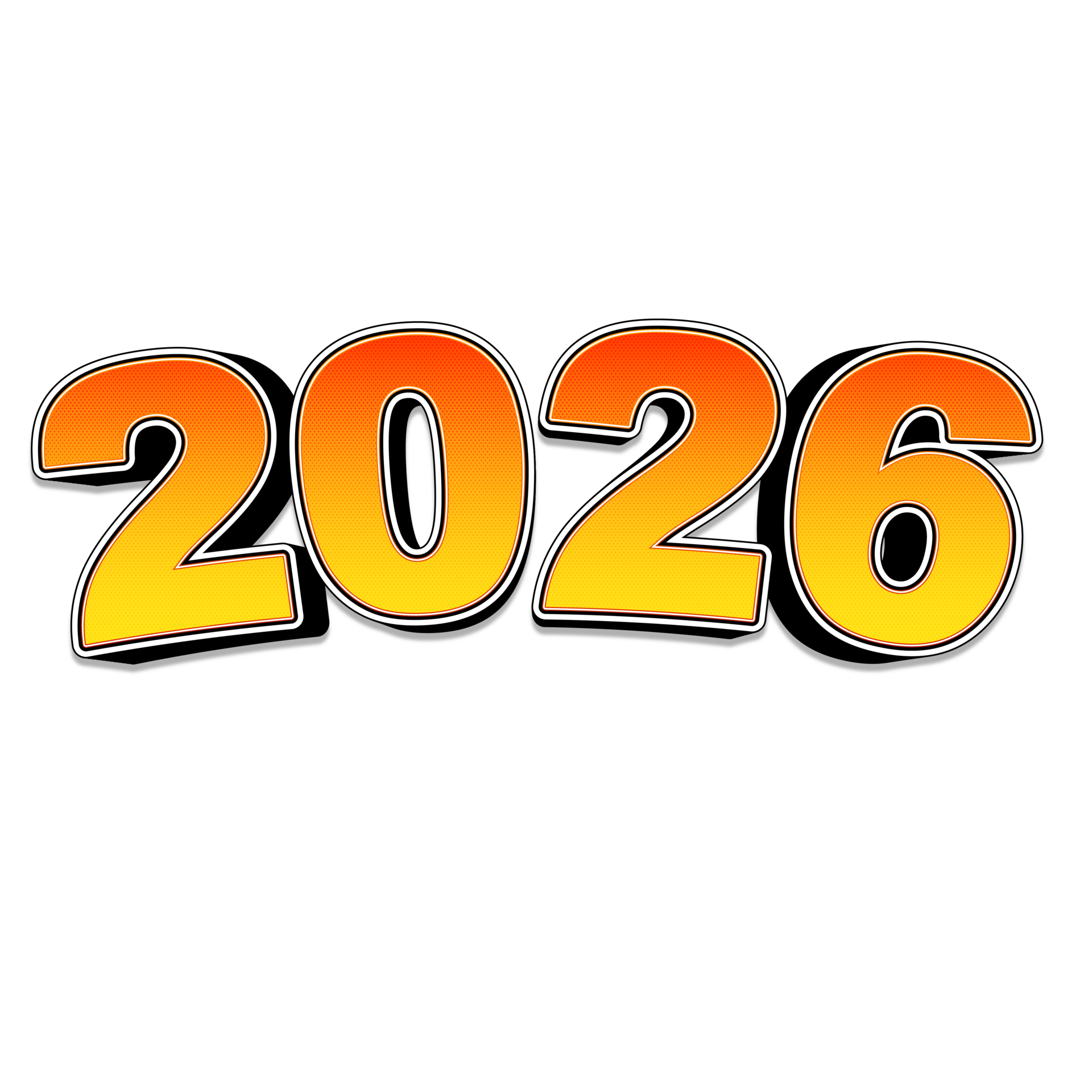 Happy new year 2026 36312114 PNG