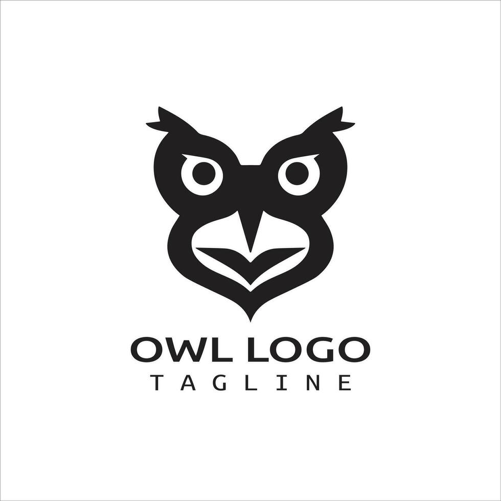 Owl logo design template. icon symbol vector. vector