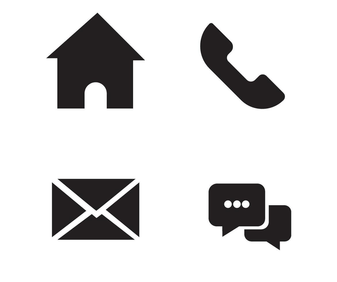 Icon set for people vector