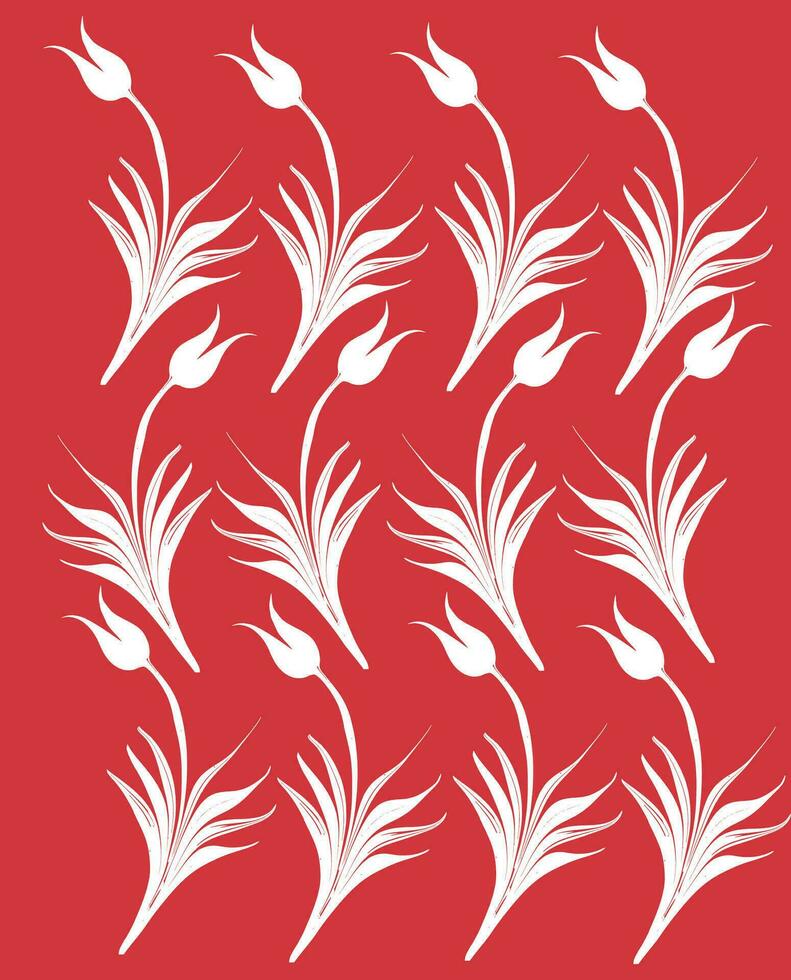 jaspeado Arte rojo tulipán y Arábica alif letra fondo, turco Arte de agua jaspeado. vector