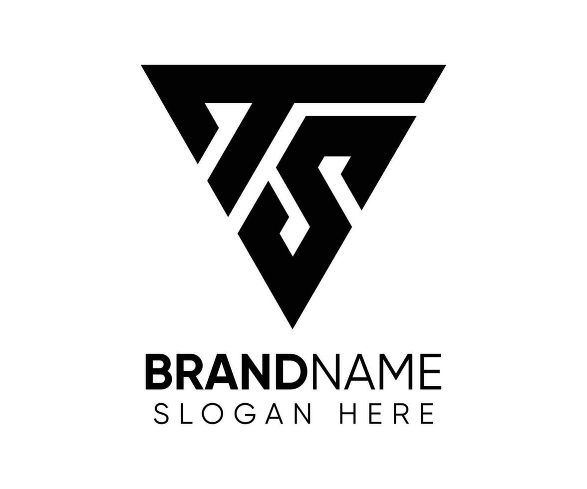 F S logo design vector template