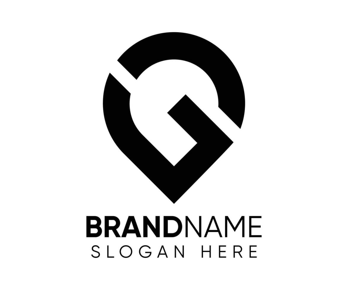 G C logo design vector template