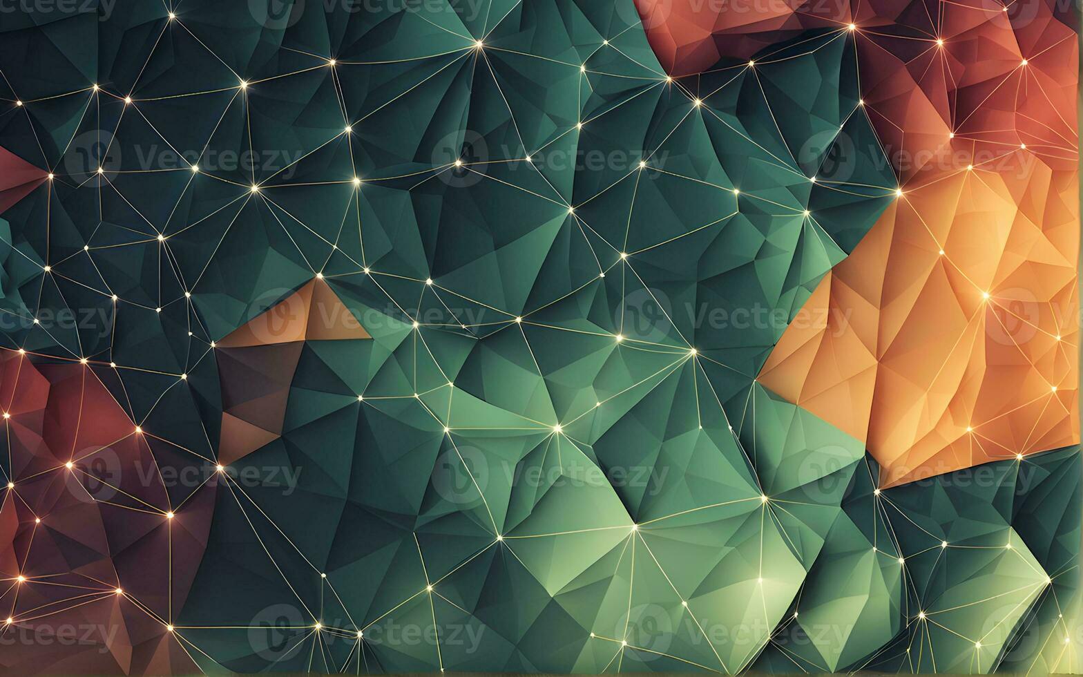 AI generated abstract background with line and node for desktop wallpaper photo