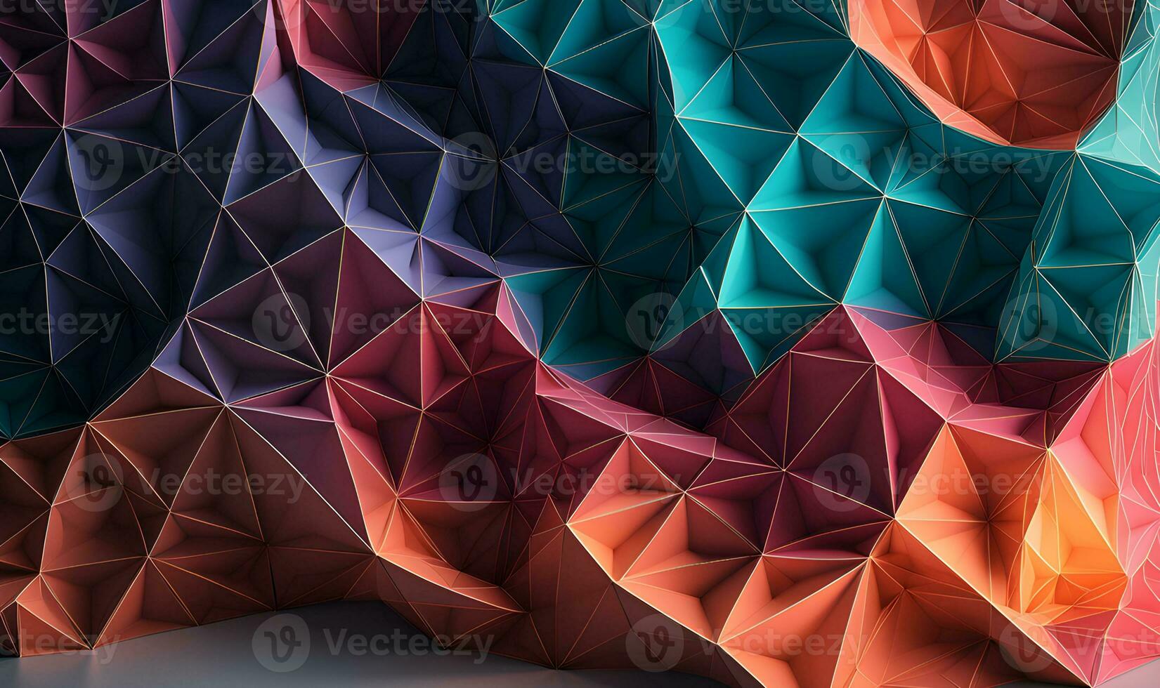 AI generated abstract 3d rendering background for desktop wallpaper photo