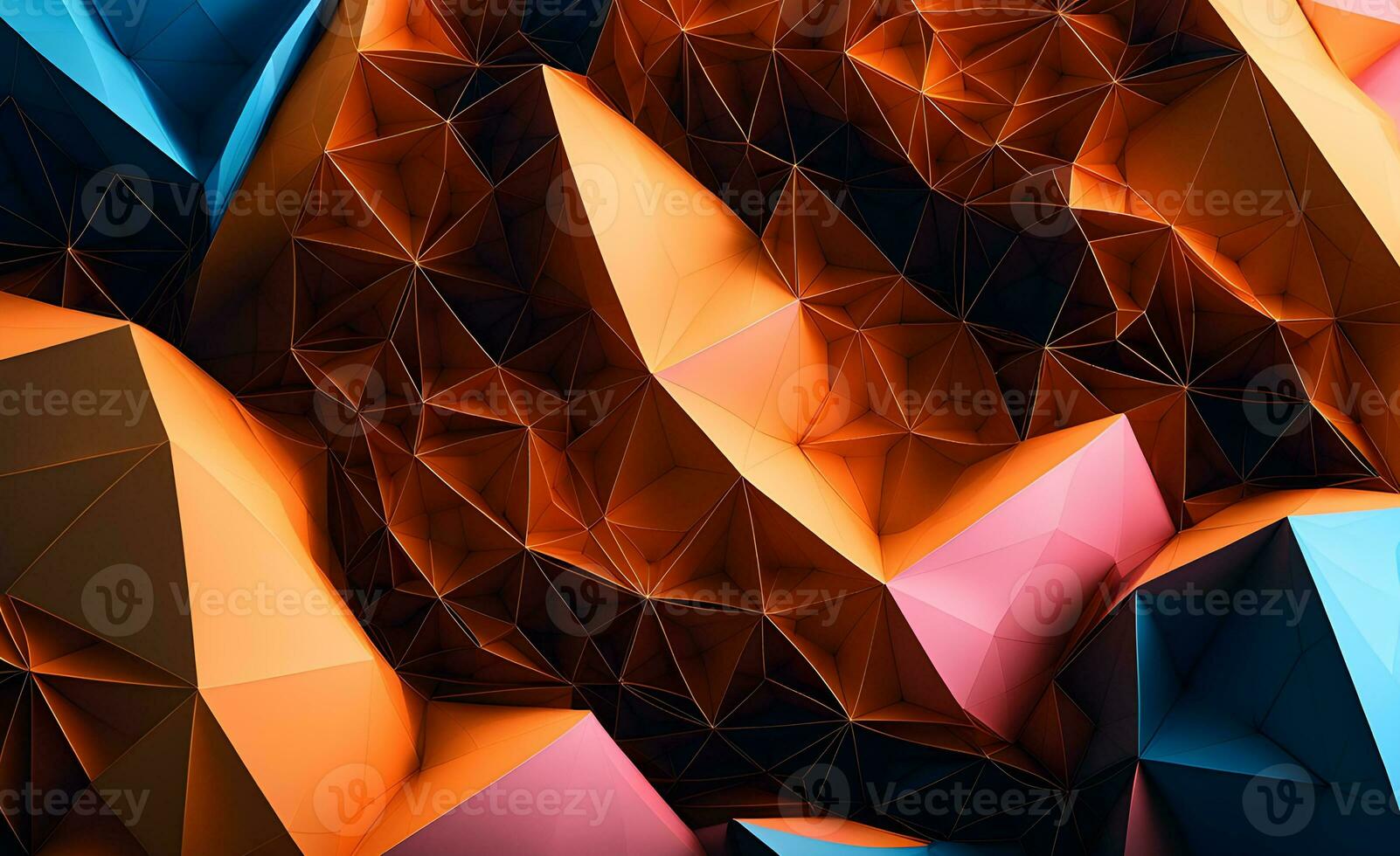 AI generated abstract 3d rendering background for desktop wallpaper photo