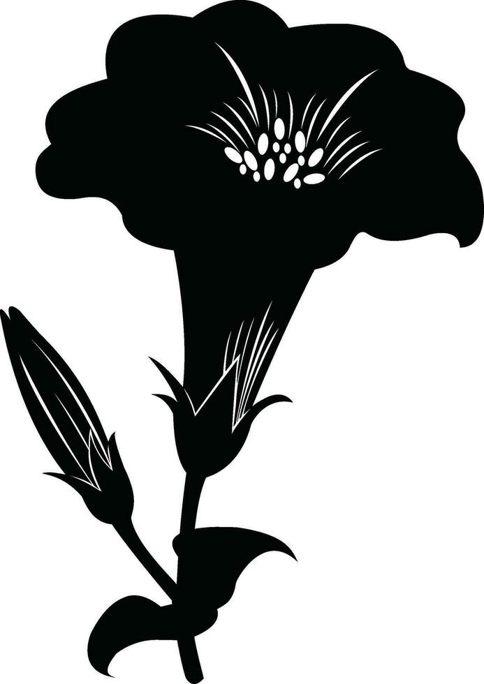 Flower silhouette design on a white background vector