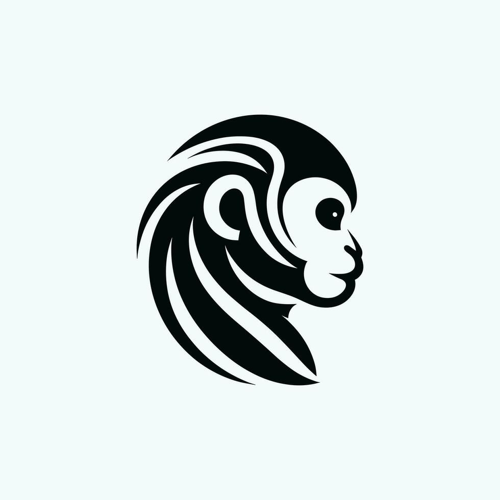 mono logo silueta vector