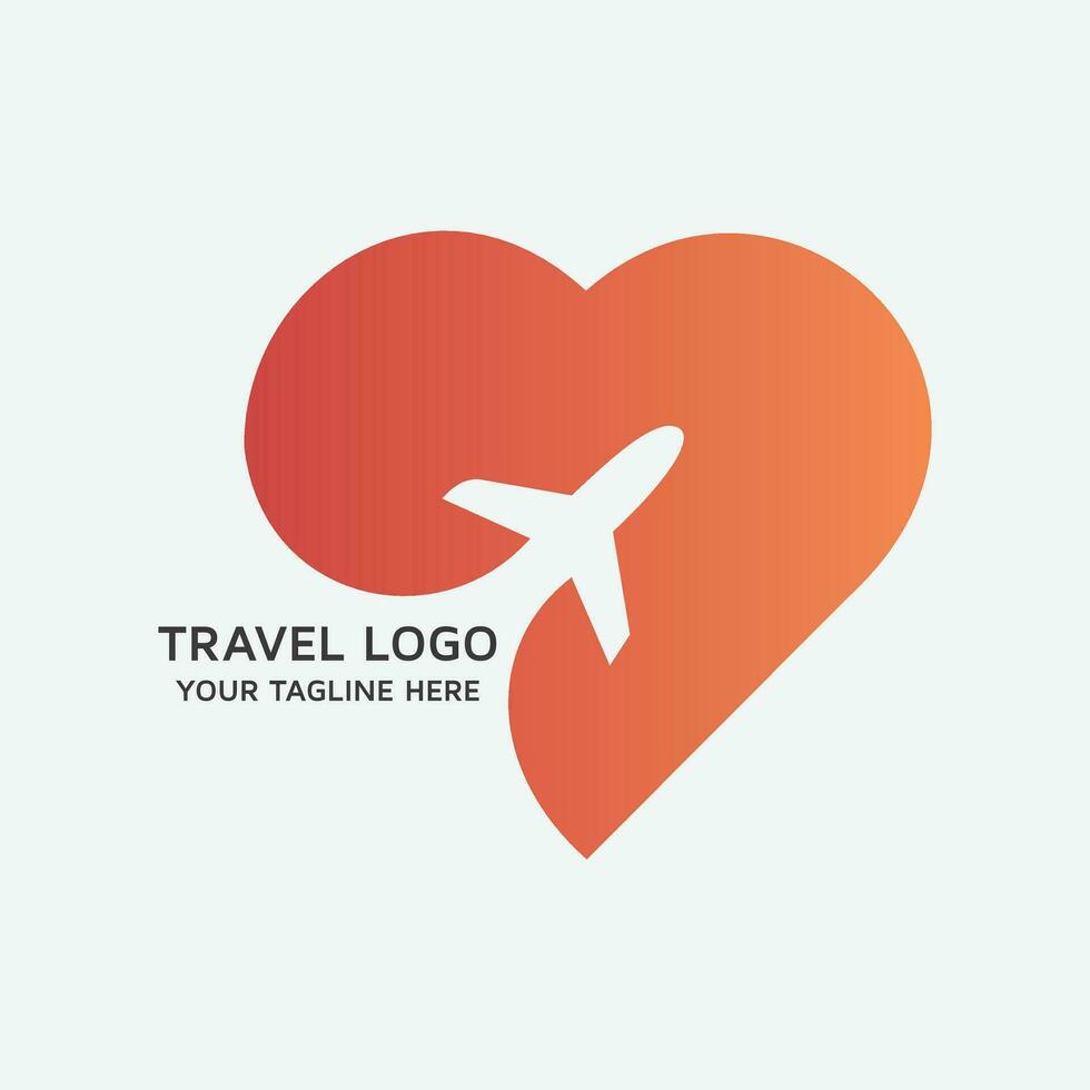 viaje logo diseño vector