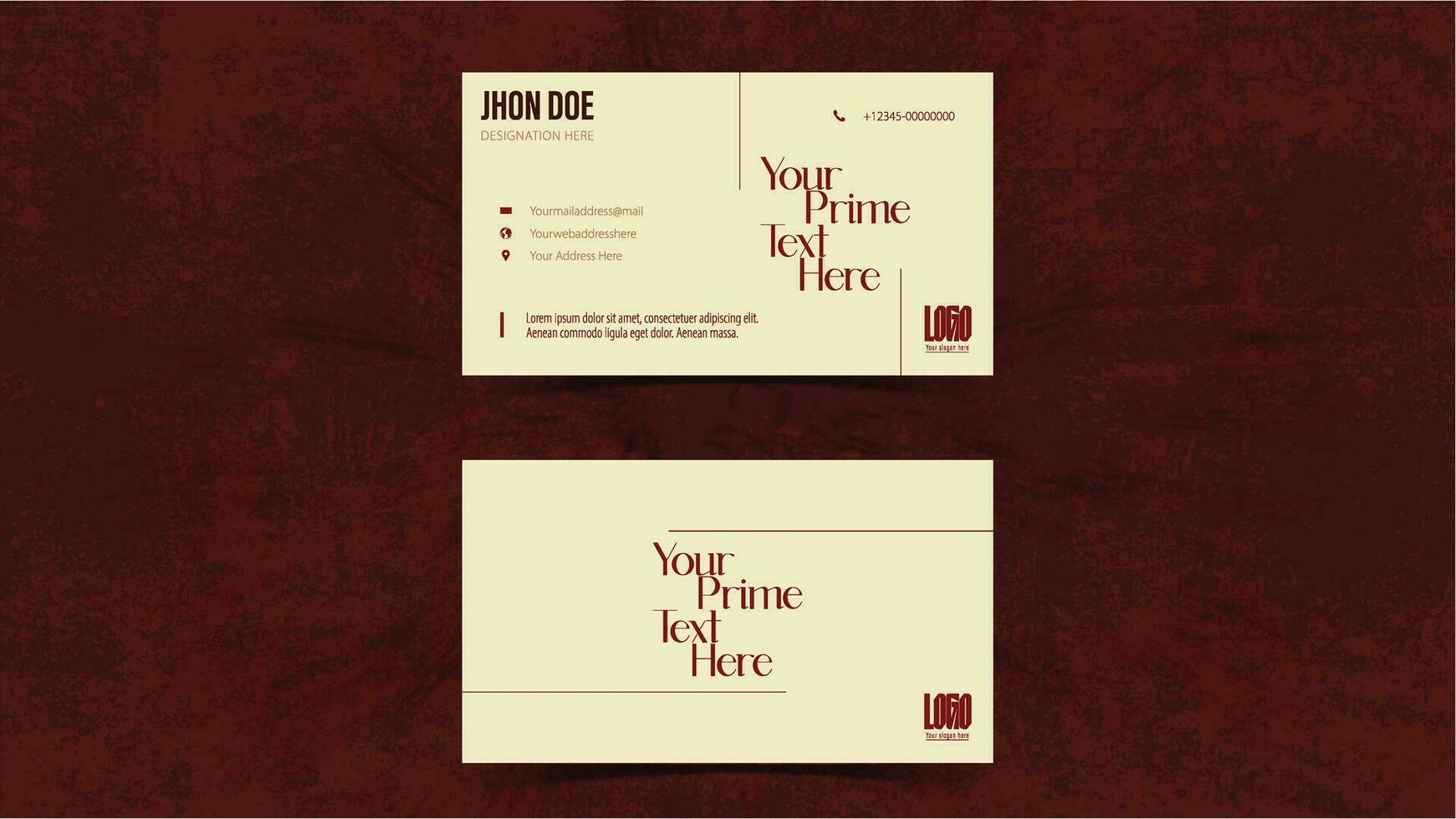 restaurant visiting card vector