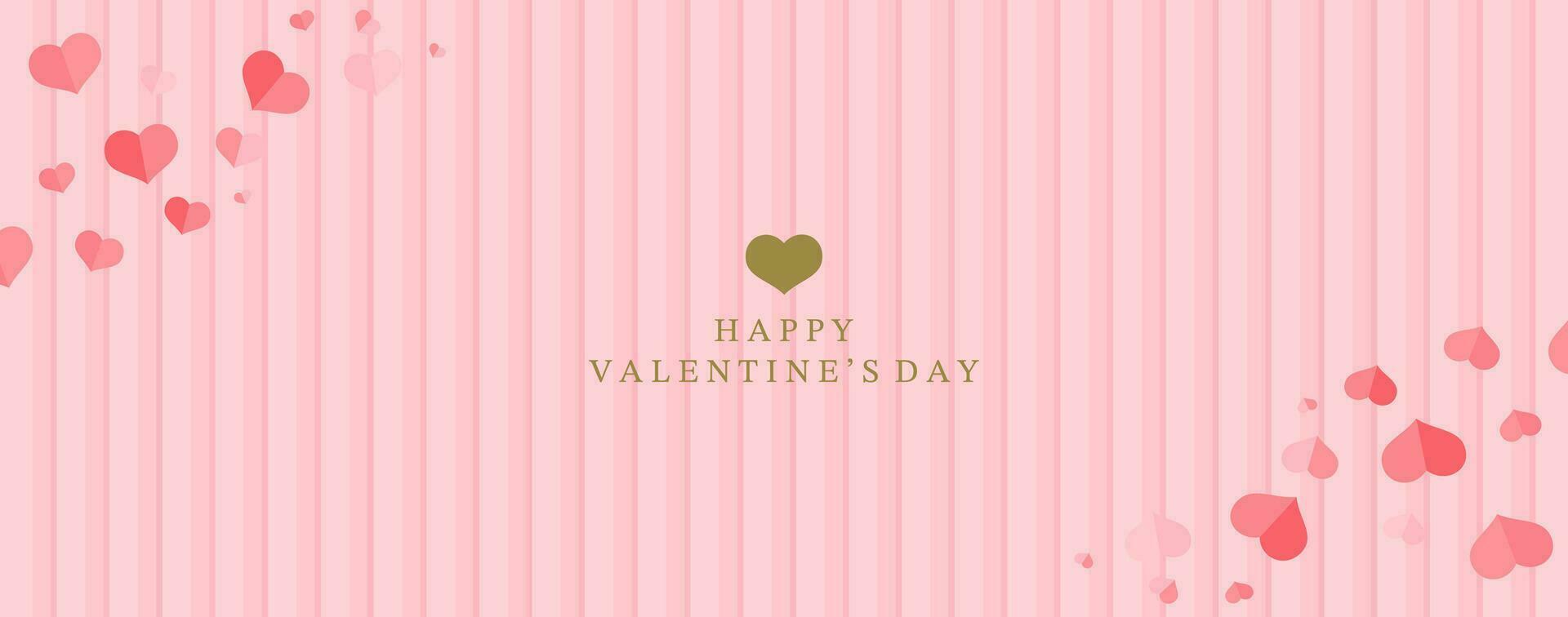 corazón antecedentes para San Valentín día.editable vector ilustración para postal, pancarta