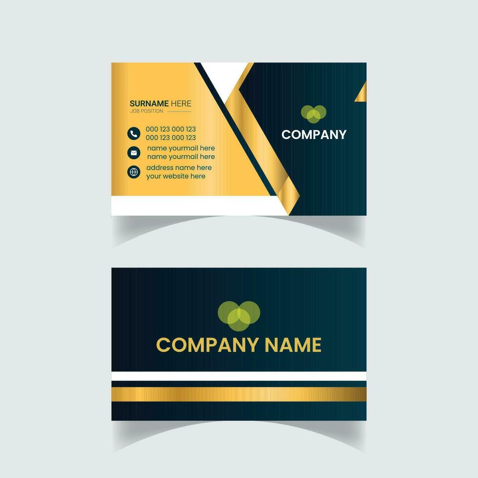 Stylish Creative Modern Business Card Design vector