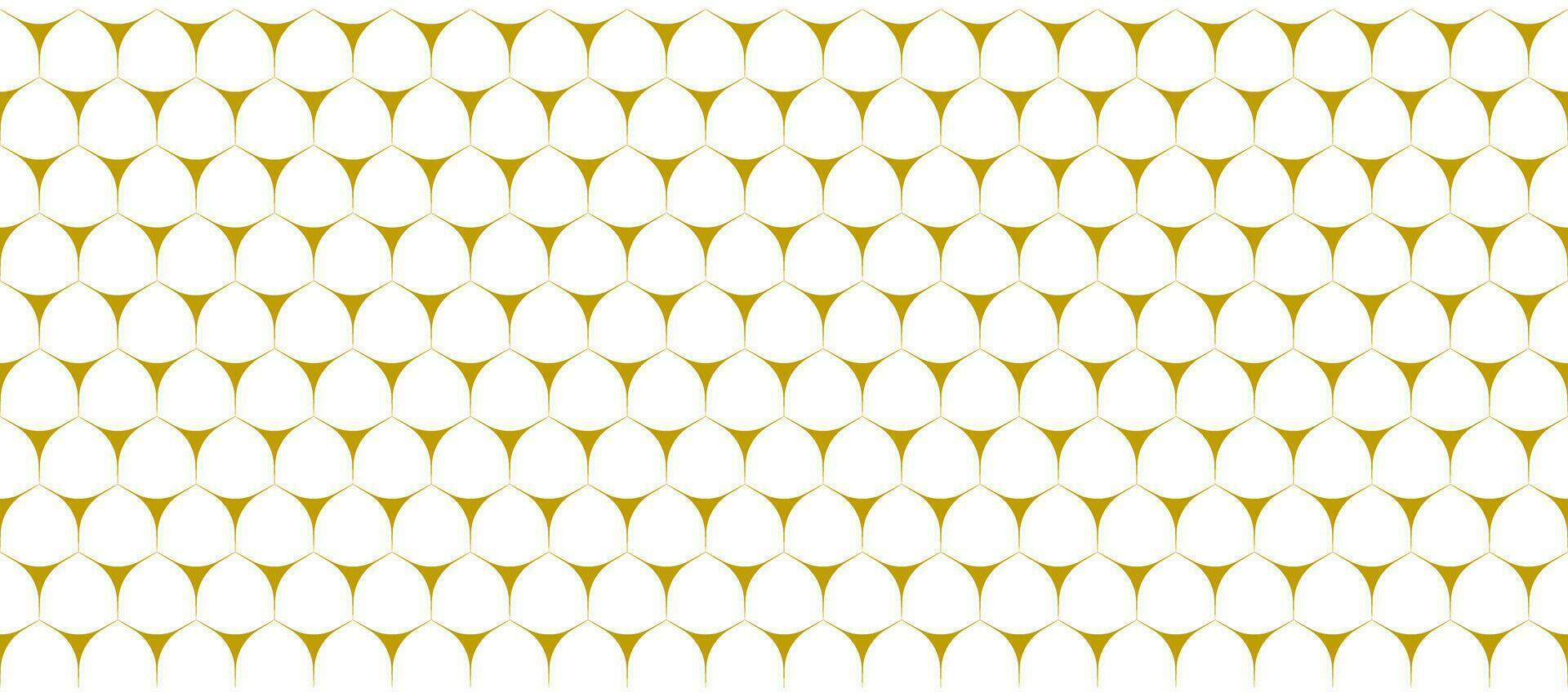 gold hexagon decoration retro wrap paper pattern design background vector