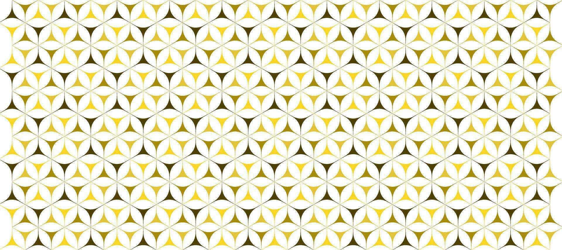 golden hexagonal retro vintage wrap paper pattern design background vector
