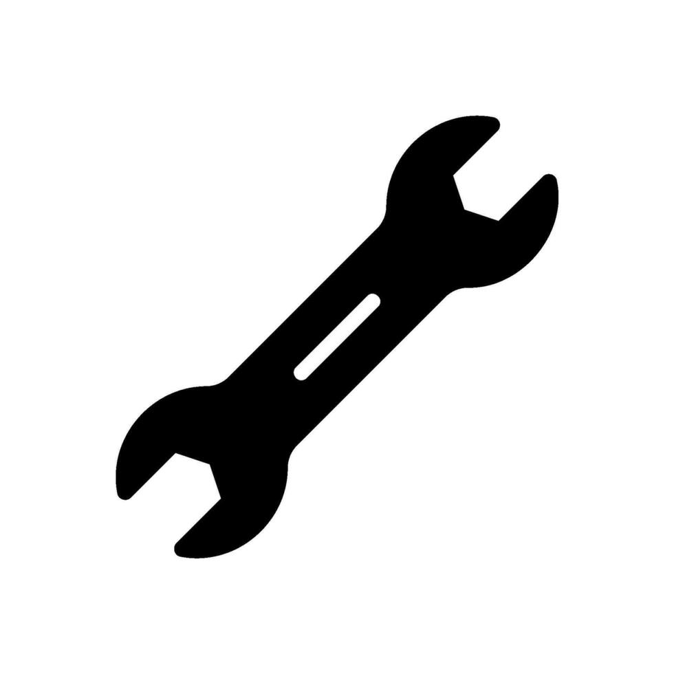 Wrench icon for repair tool vector