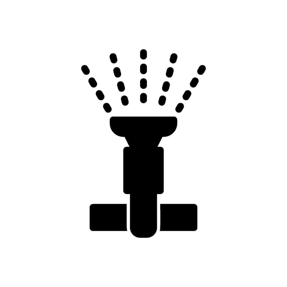 Water sprinkler icon for watering garden grass vector