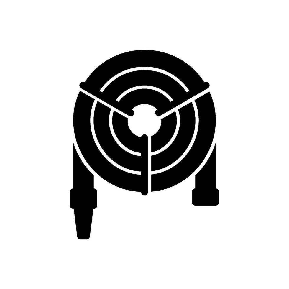 Garden hose icon for watering the garden vector